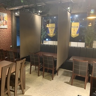 【ロールカーテンで半個室仕様に】