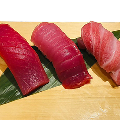 本まぐろ寿司3貫