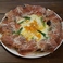 アスパラガスと半熟卵のピッツァ