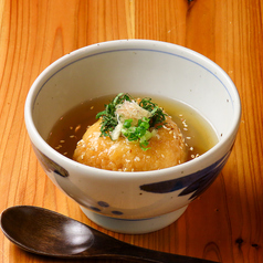 揚げおにぎりのあんかけ茶漬け