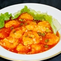 料理メニュー写真 エビのチリソース