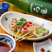 昆布とカツオ奥深いダシで愉しむ★自慢のお肉と野菜の串
