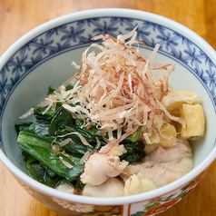 鶏と小松菜の煮浸し