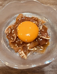 鳥のたたきのユッケ風