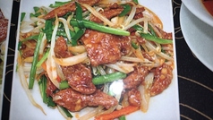 黒酢酢豚/ニラレバー