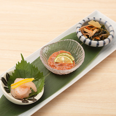 酒肴三種盛り合わせ