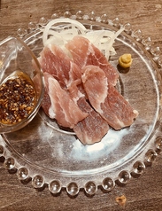 生ハムのお刺身 食べるしょうゆ添え