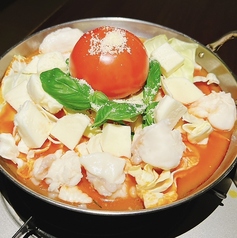 【期間限定】モッツァレラチーズたっぷり！トマトもつ鍋　1人前