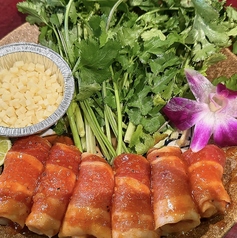 　豚カルビパクチー