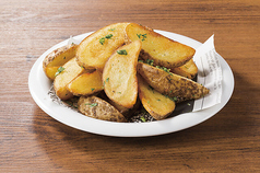 皮付きポテトフライ onふあふあチース