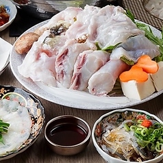 蟹ふぐ 雪月花のコース写真