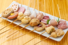 一番人気の串揚げ定食