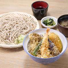 天丼ともりそばのセット