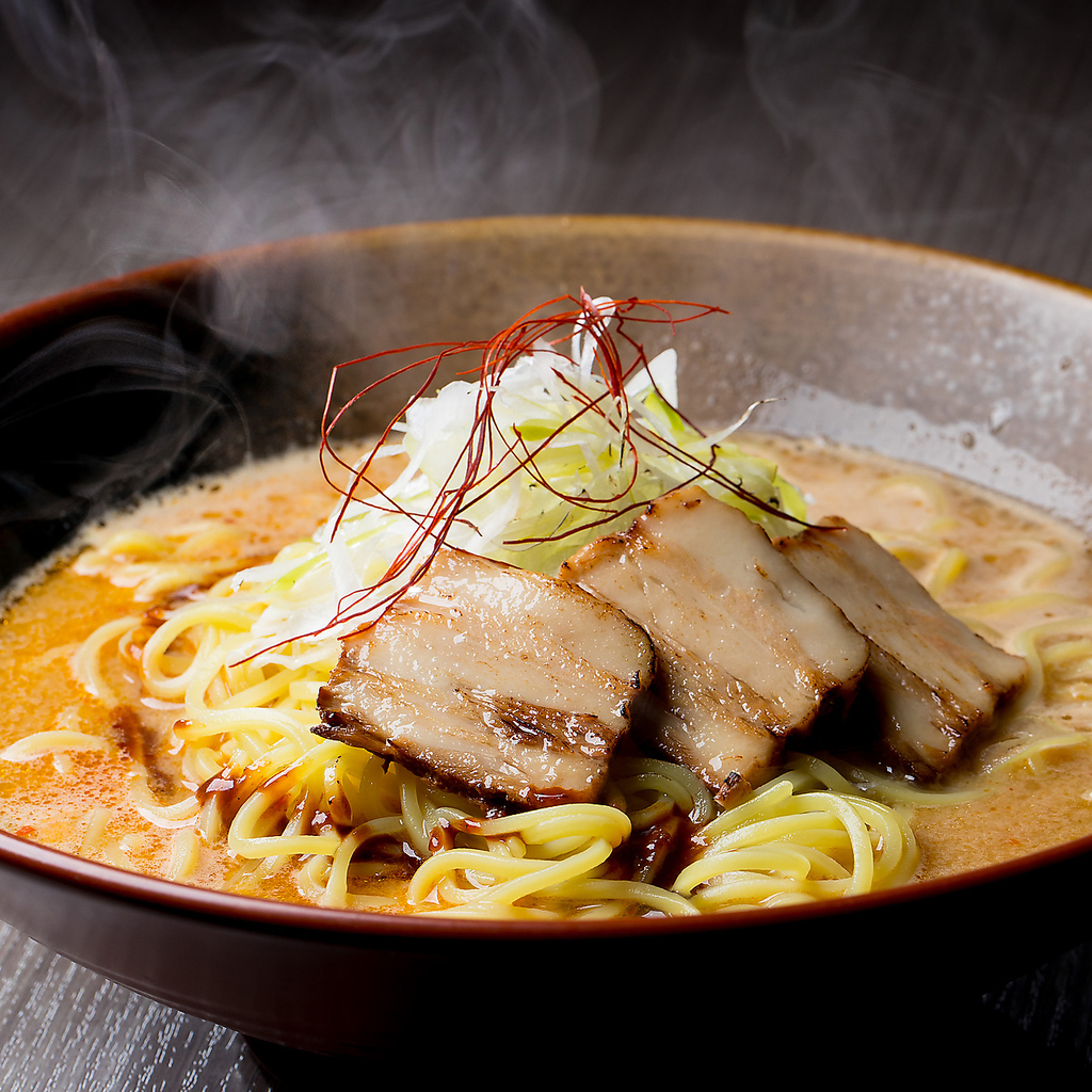 人気の〆自家製のスープで作る本格担々麺　　残りのスープでチーズリゾット作ります