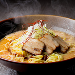 人気の〆自家製のスープで作る本格担々麺　　残りのスープでチーズリゾット作ります