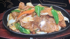 牛肉の鉄板焼き