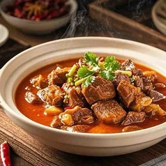クコの実入り牛肉炒め