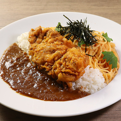 フライドチキンカレー×明太子スパ
