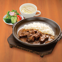 大きな牛たんカレー定食