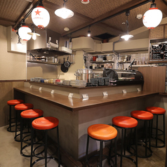 お1人様大歓迎のカウンター席