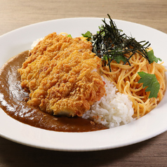 豚カツカレー×明太子スパ