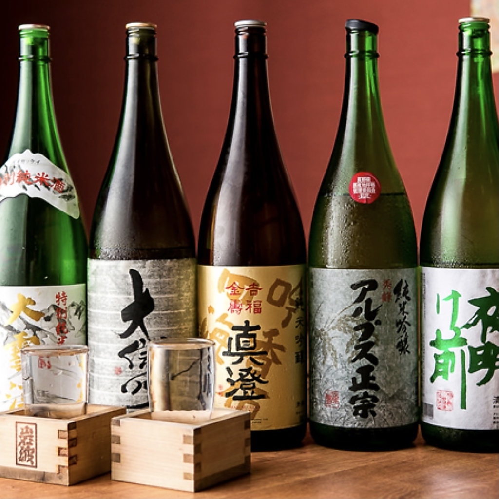 長野県の日本酒が10種類以上！信州の食材を使った様々な料理との相性抜群です！