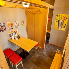 少人数のお集まりも、ゆったり寛げる掘りごたつ席の個室のご利用OK♪居心地の良い空間で、まったりお料理やお酒をお楽しみいただけます☆