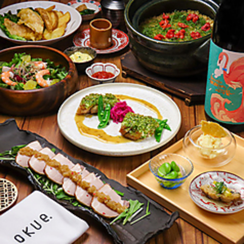 旬の食材を活かし、素材の魅力を最大限に引き出した料理を提供する和洋折衷ダイニング