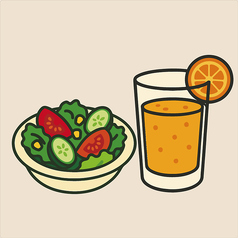 <Bセット>サラダ+ドリンク
