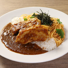 とろ豚カレー×明太子スパ