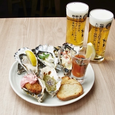 オールスターオイスター(生、シューター、焼き、フライ、ペースト)