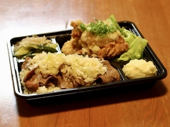 ネギ塩牛タンと雪見から揚げ弁当