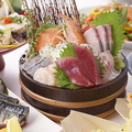 料理メニュー写真&nbsp;桶盛（刺身盛り合わせ）