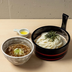 ざるうどん(牛しぐれ煮つけだれ)(冷)
