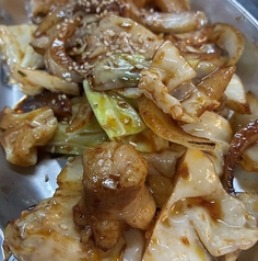 マルチョウ旨味噌野菜炒め