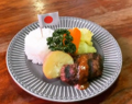 料理メニュー写真&nbsp;キッズプレート（デミグラスミニハンバーグ60g）