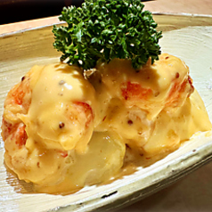 大海老と野菜のマスタードマヨソース
