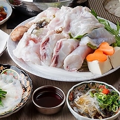 蟹ふぐ 雪月花のコース写真