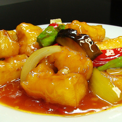 鮮魚と季節野菜の炒め物 