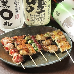 本日のお任せ串五本盛り合わせ
