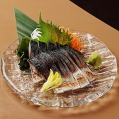 炙り〆鯖の刺身