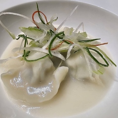 鶏白湯水餃子