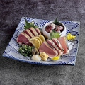 料理メニュー写真&nbsp;鶏刺し三種盛り合わせ