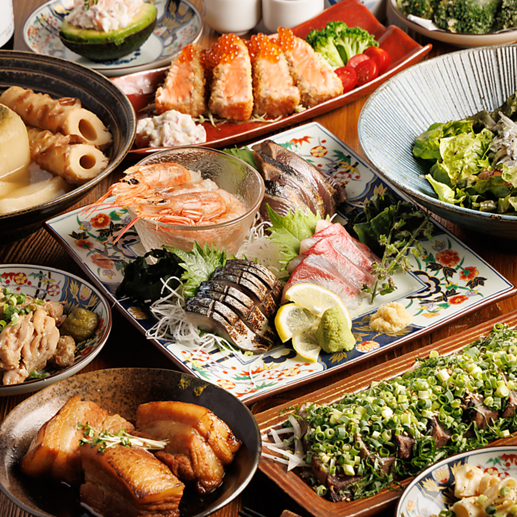 新横浜 個室 居酒屋 鮮魚 海鮮 しゃぶしゃぶ 創作料理 飲み放題 宴会 女子会 デート 誕生日 喫煙可 