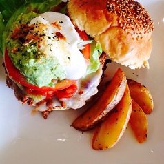 メキシカンタコバーガー　ポテト付き