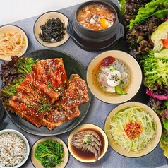 炭火味付け豚カルビ・サンパセット