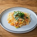 料理メニュー写真&nbsp;桜えびと蓮根のペペロンチーノ 紫蘇の香りとともに