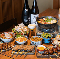鳥料理と炭火焼 鶏やまのコース写真