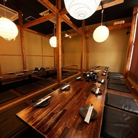 ご宴会に！柔軟にレイアウト可能な個室