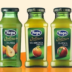 ヨーガ　・ペーラ【洋梨】　・アルビコッカ【アプリコット】　・ぺスカ【桃】